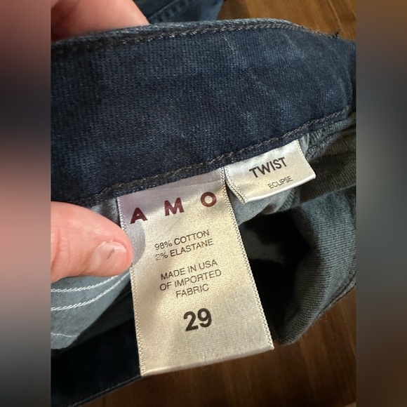 AMO Twist Seam Skinny Jean in Eclipse wash size 29 - Picture 8 of 9